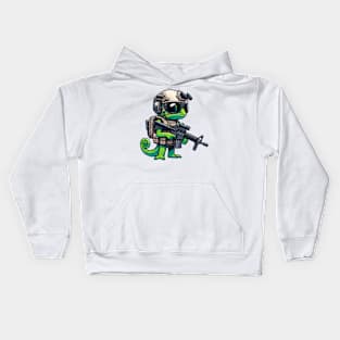 Tactical Cameleon Mastery Tee: Where Style Meets Stealth Kids Hoodie